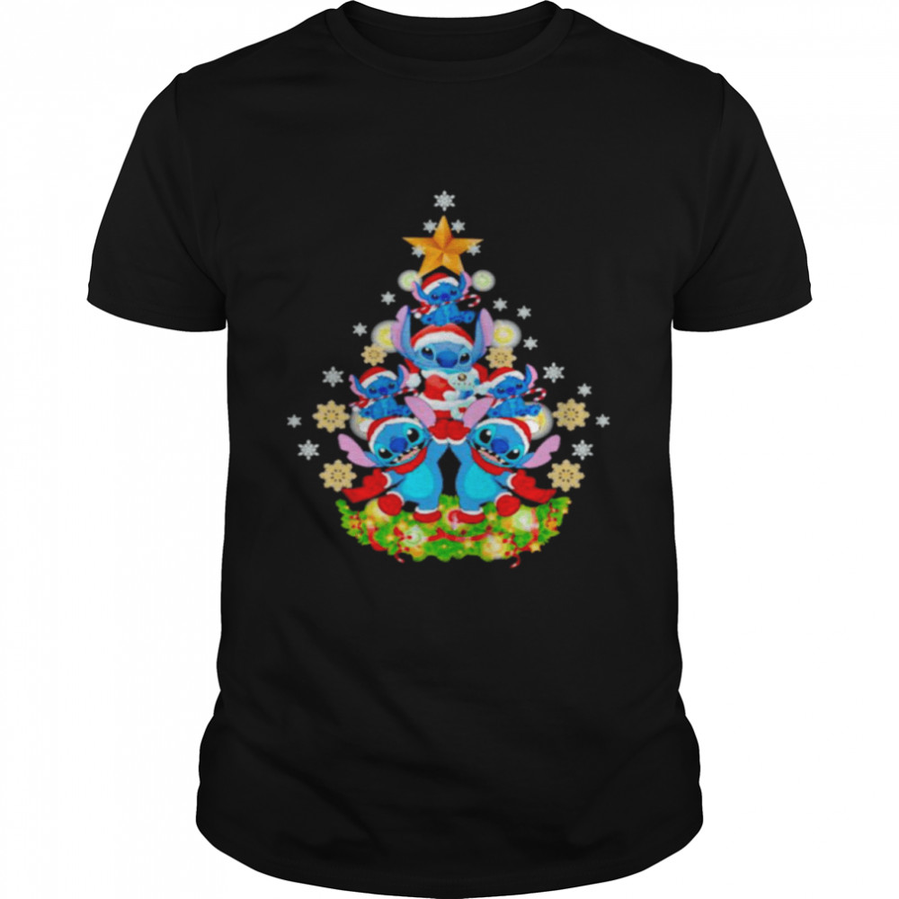 Stitch make Christmas tree shirt