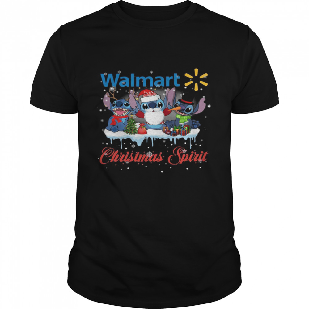 Stitchs Walmart christmas spirit shirt