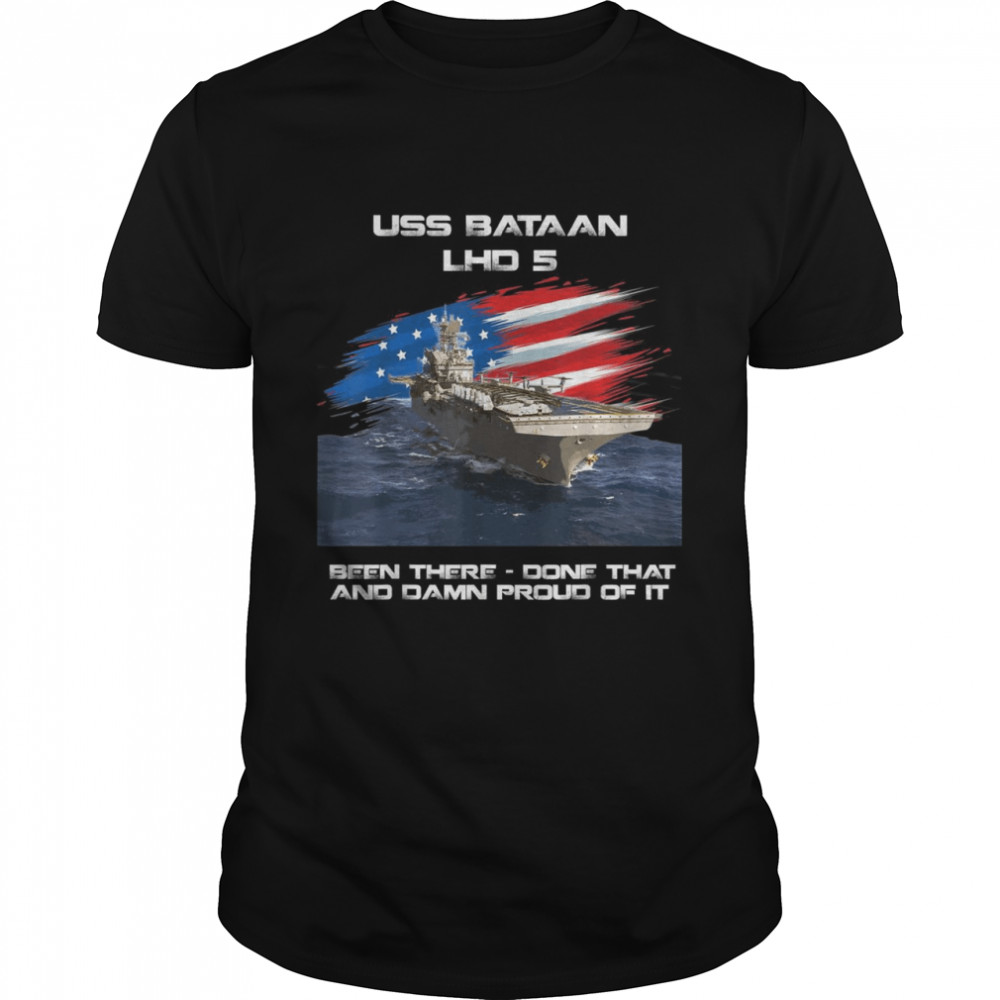 USS Bataan LHD5 Amphibious Assault Ship USA Flag Veteran Shirt