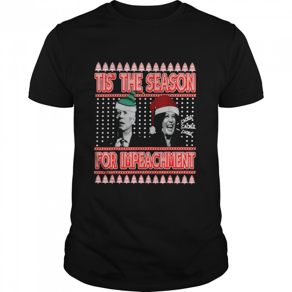 Anti Biden Harris Ugly Christmas Sweater Impeachment Shirt