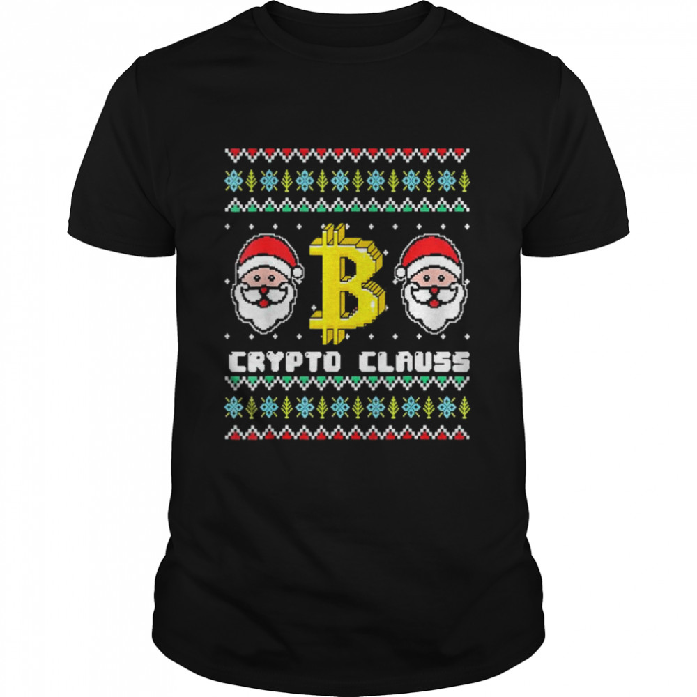 Crypto Santa Claus Bitcoin Ho Ho Hold Ugly shirt