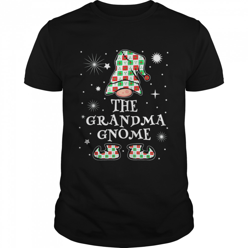 Grandma Gnome Matching Family For Granny Christmas Pajama Shirt