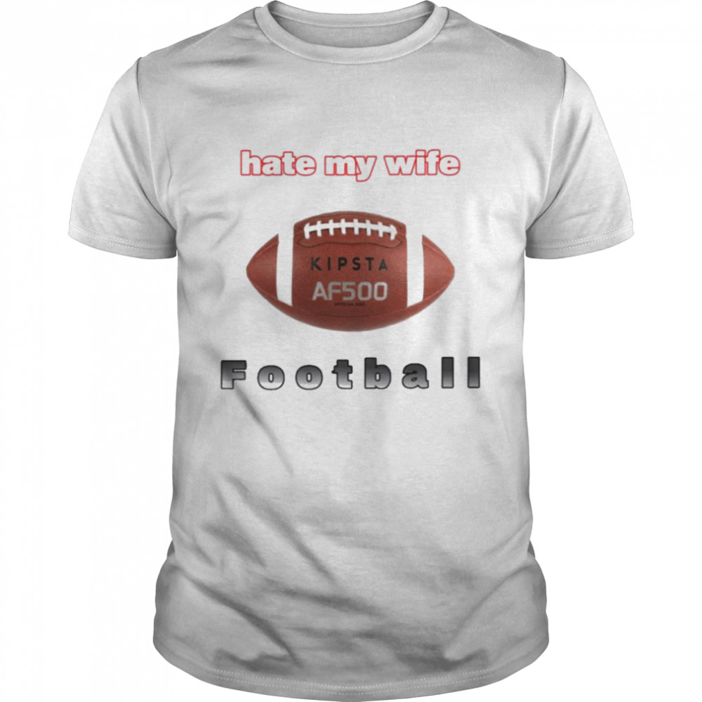 haunted Starbucks Merch Hate My Wife Football Shirt