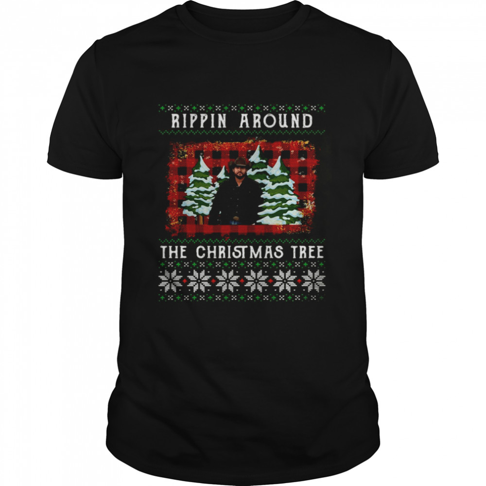 John Dutton Rippin Around The Christmas Tree Ugly Christmas Sweater Shirt