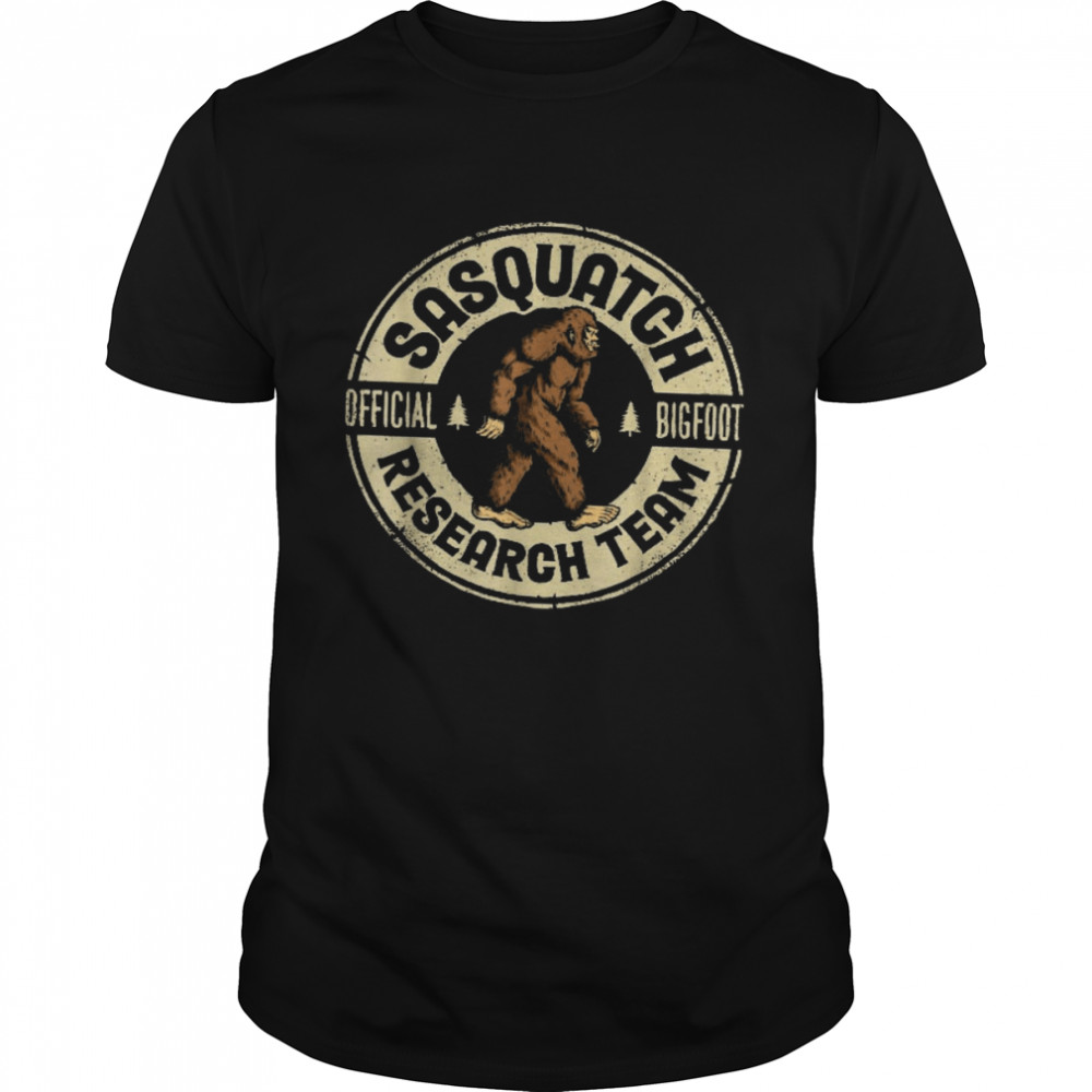 Sasquatch Official Bigfoot Research Team Shirt