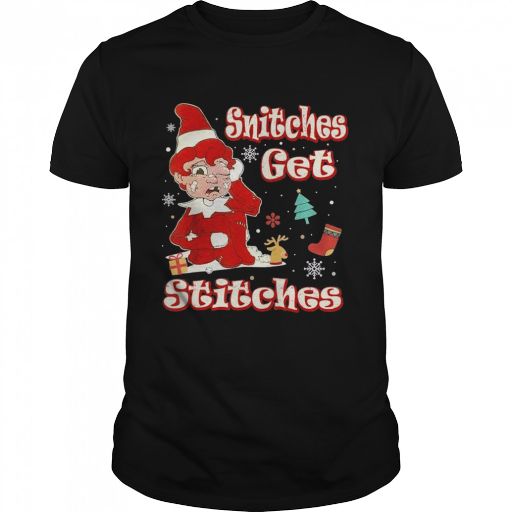 Snitches Get Stitches Xmas Christmas shirt