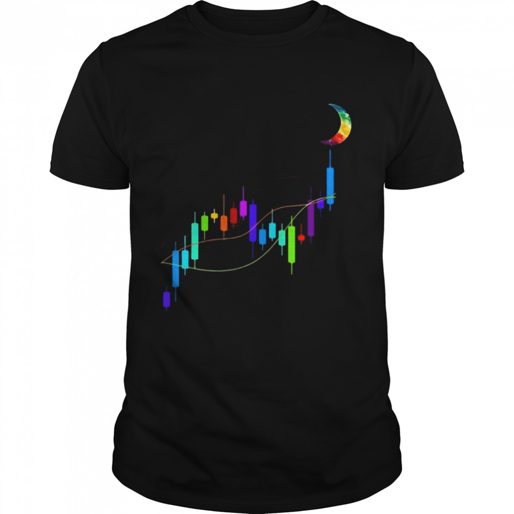 Stock Chart To The Moon Crypto Hodl Shirt