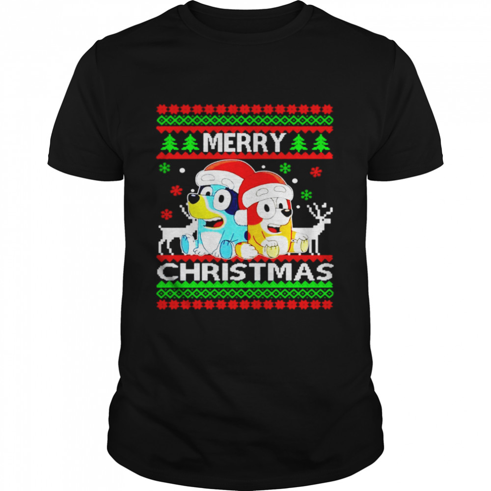 Bluey Merry Christmas shirt