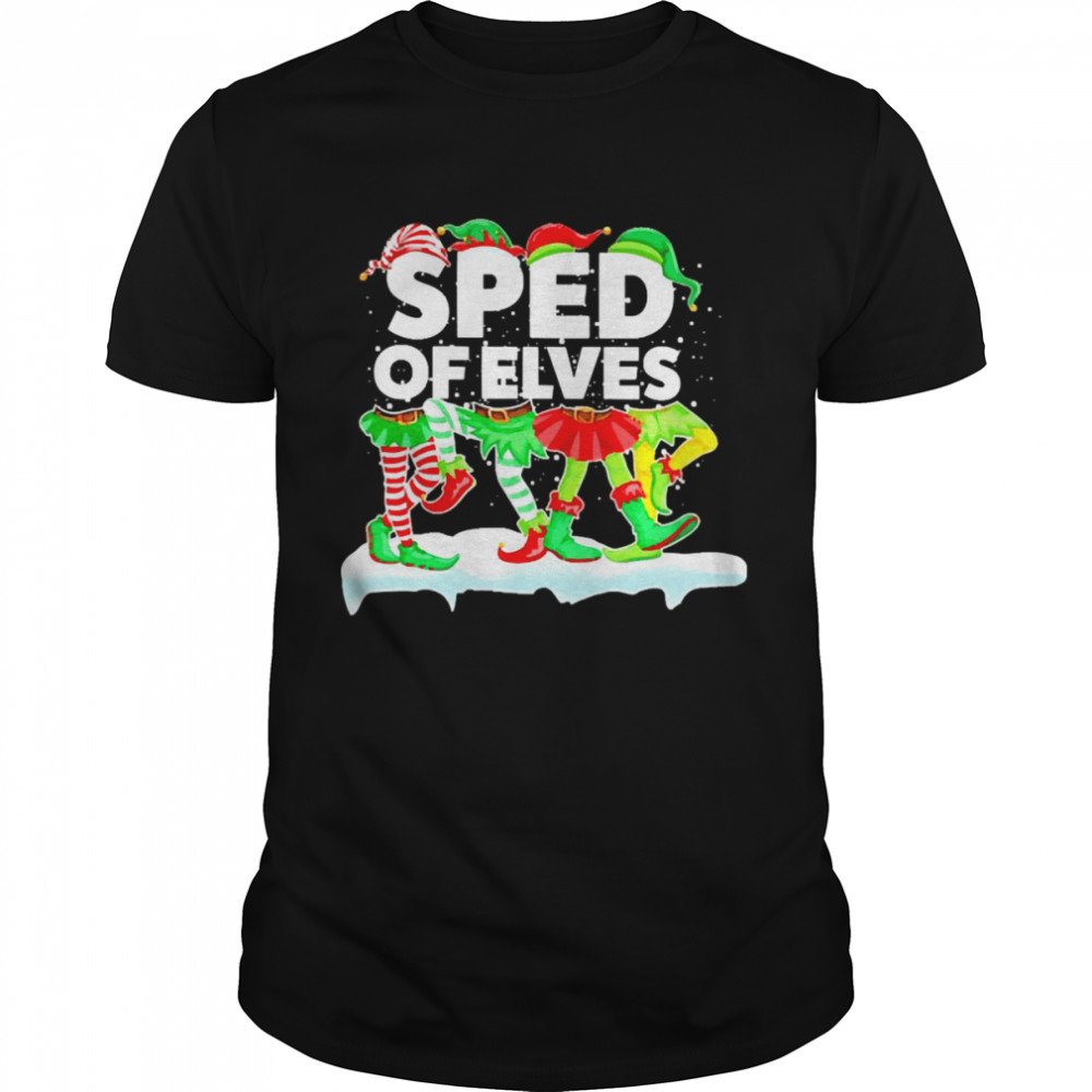 Grinch ELF Squad SPED Of Elves Christmas Sweater  Classic Men's T-shirt