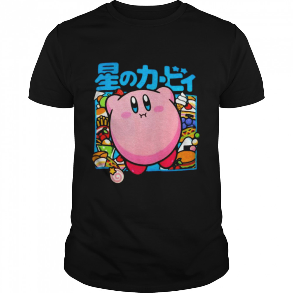 Kirby food kanji t-shirt