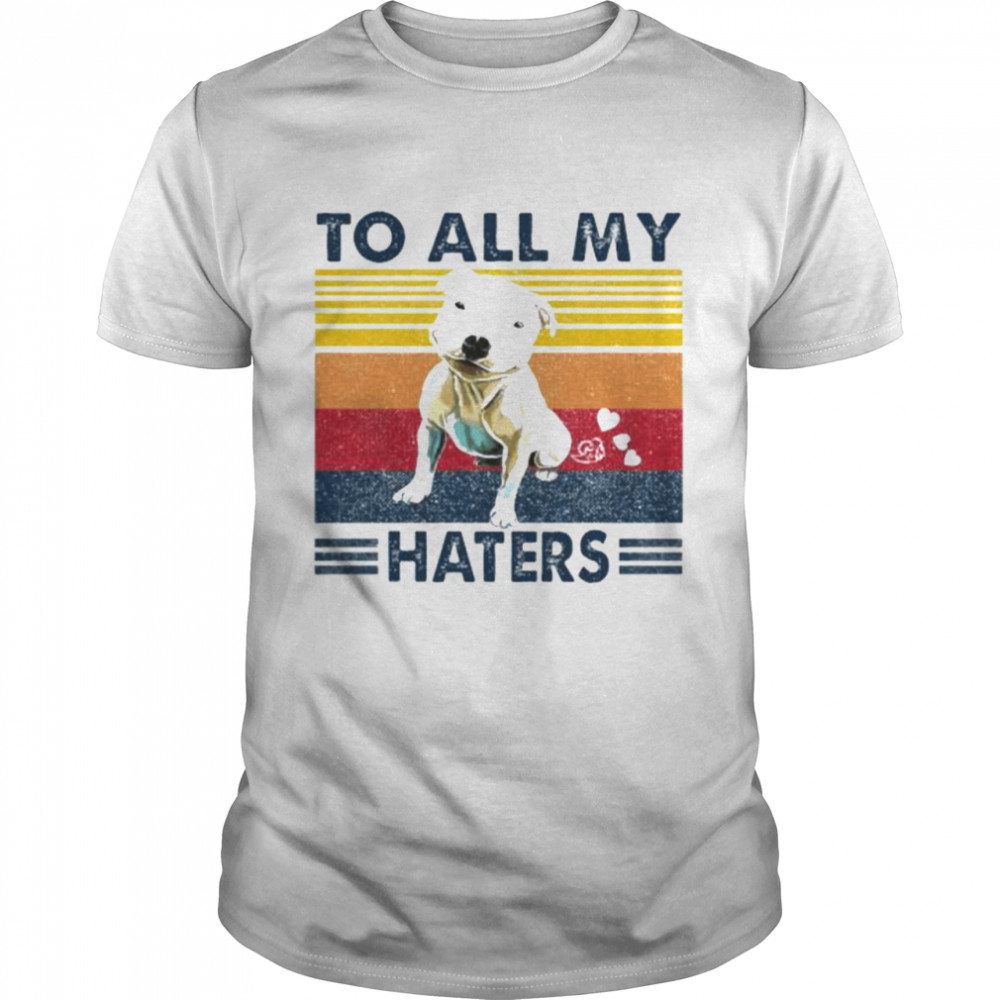 Pitbull to all my haters vintage shirt