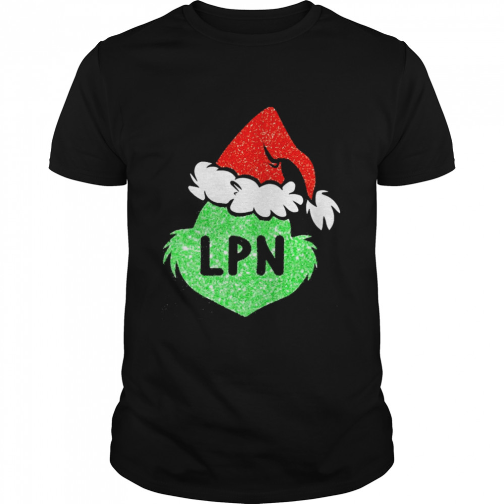 Santa Grinch Silhouette LPN Christmas Sweater Shirt