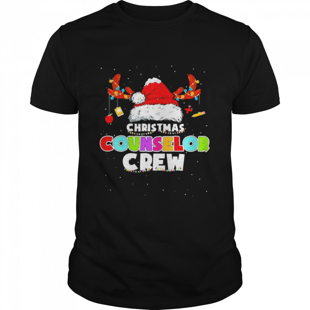 Santa Hat Christmas Counselor Crew Sweater Shirt