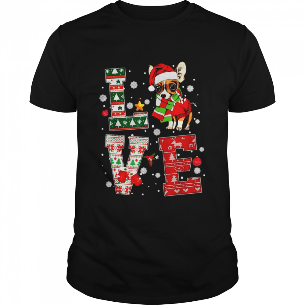 Chihuahua Santa Claus Christmas Dogs Pajamas Sweater Shirt