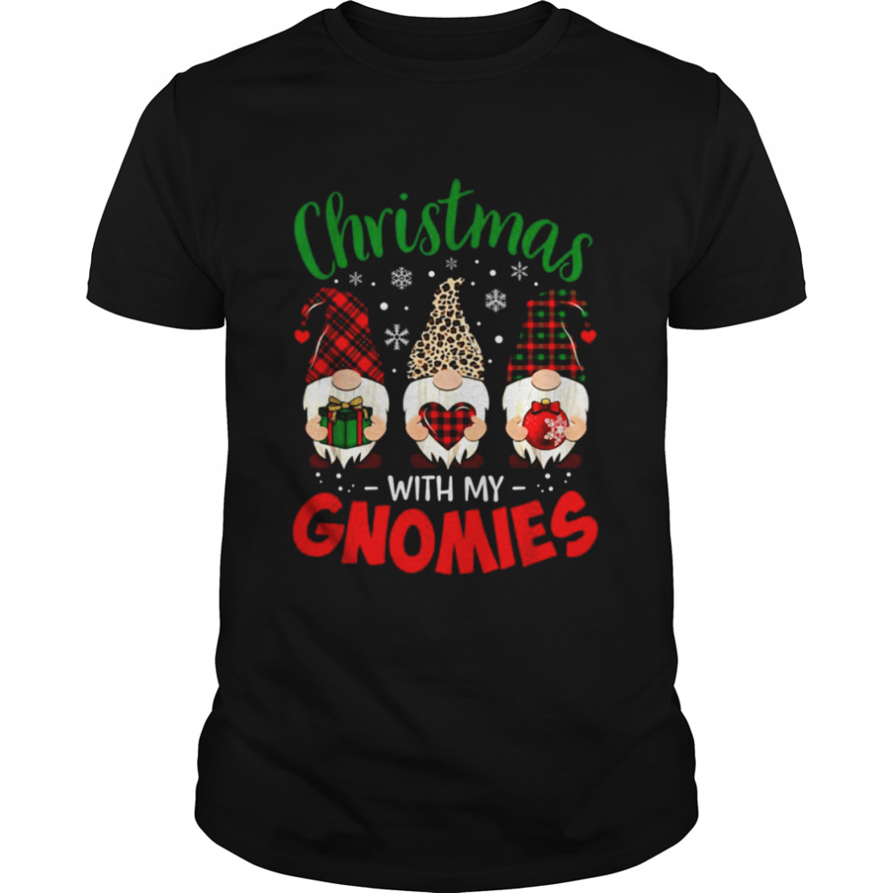 Christmas With My Gnomies Leopard Gnome Buffalo shirt