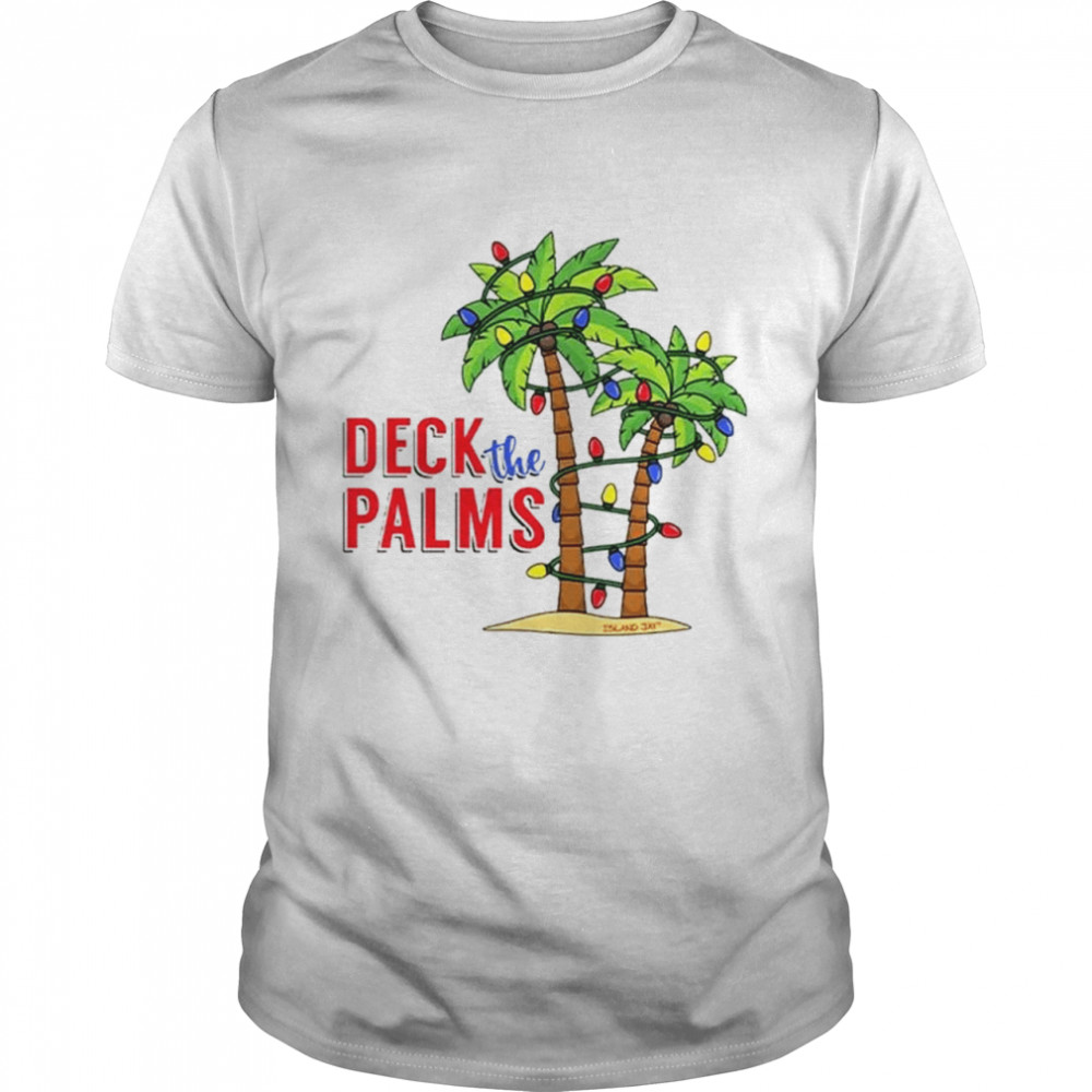 Deck the palms light shirt