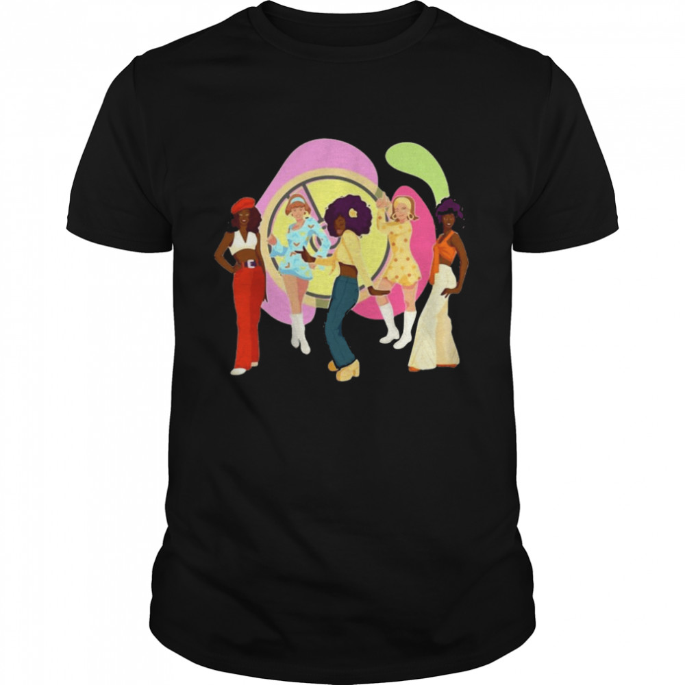 Disco Feeling Dancing Seventies Girls Shirt