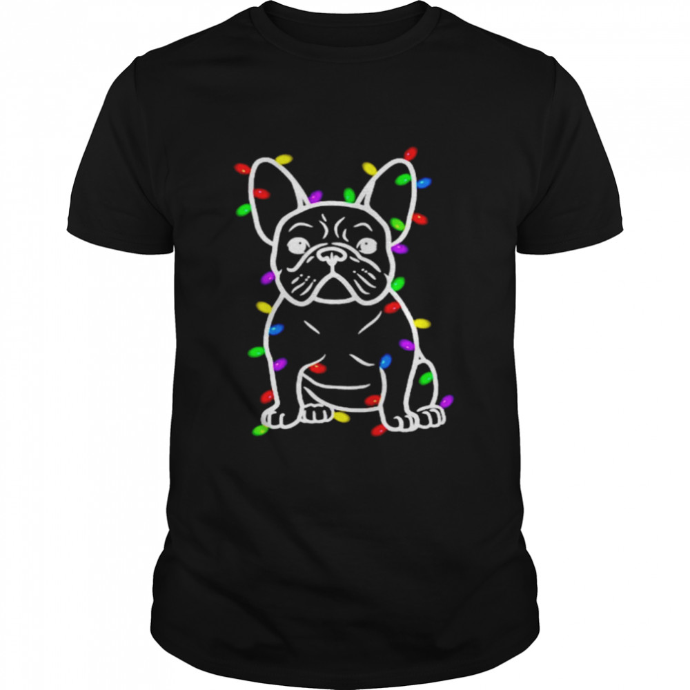 Dog Pugs Christmas Light shirt