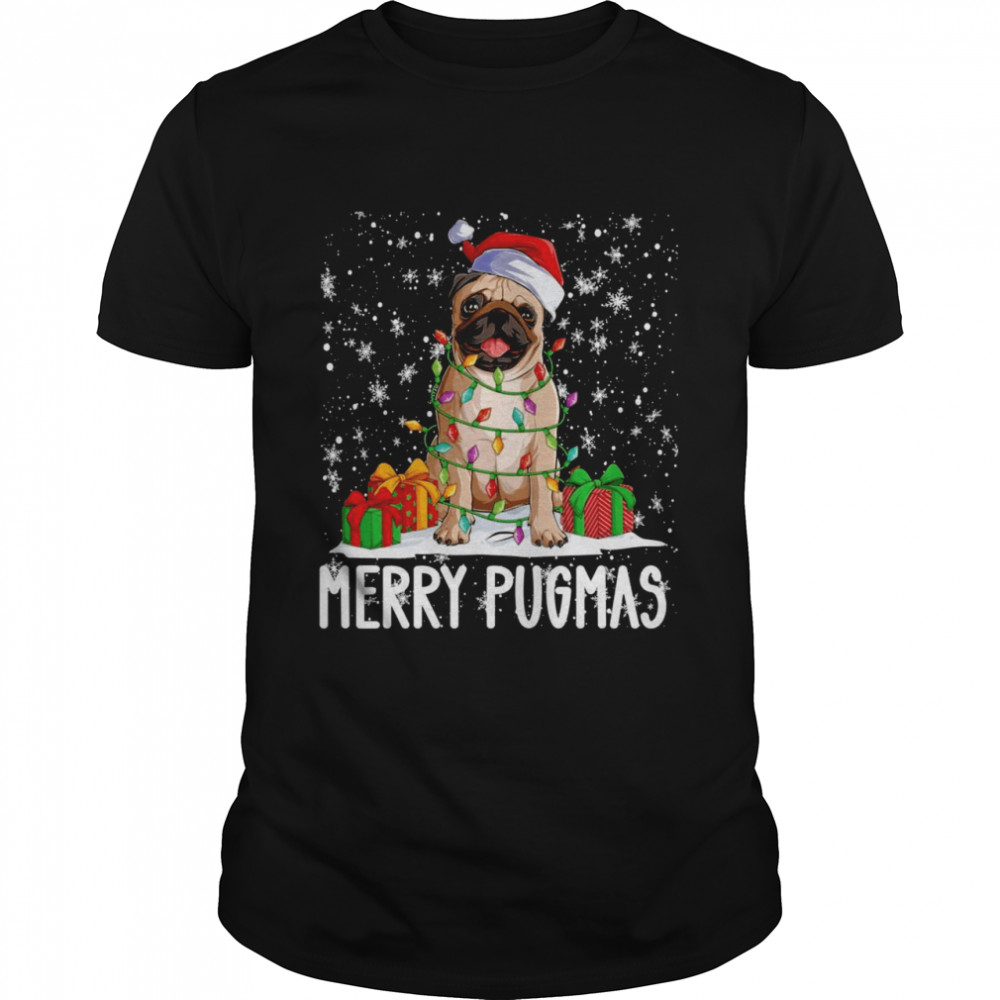 Merry Pugmas 2022 Xmas Pug Christmas Party Pug Shirt