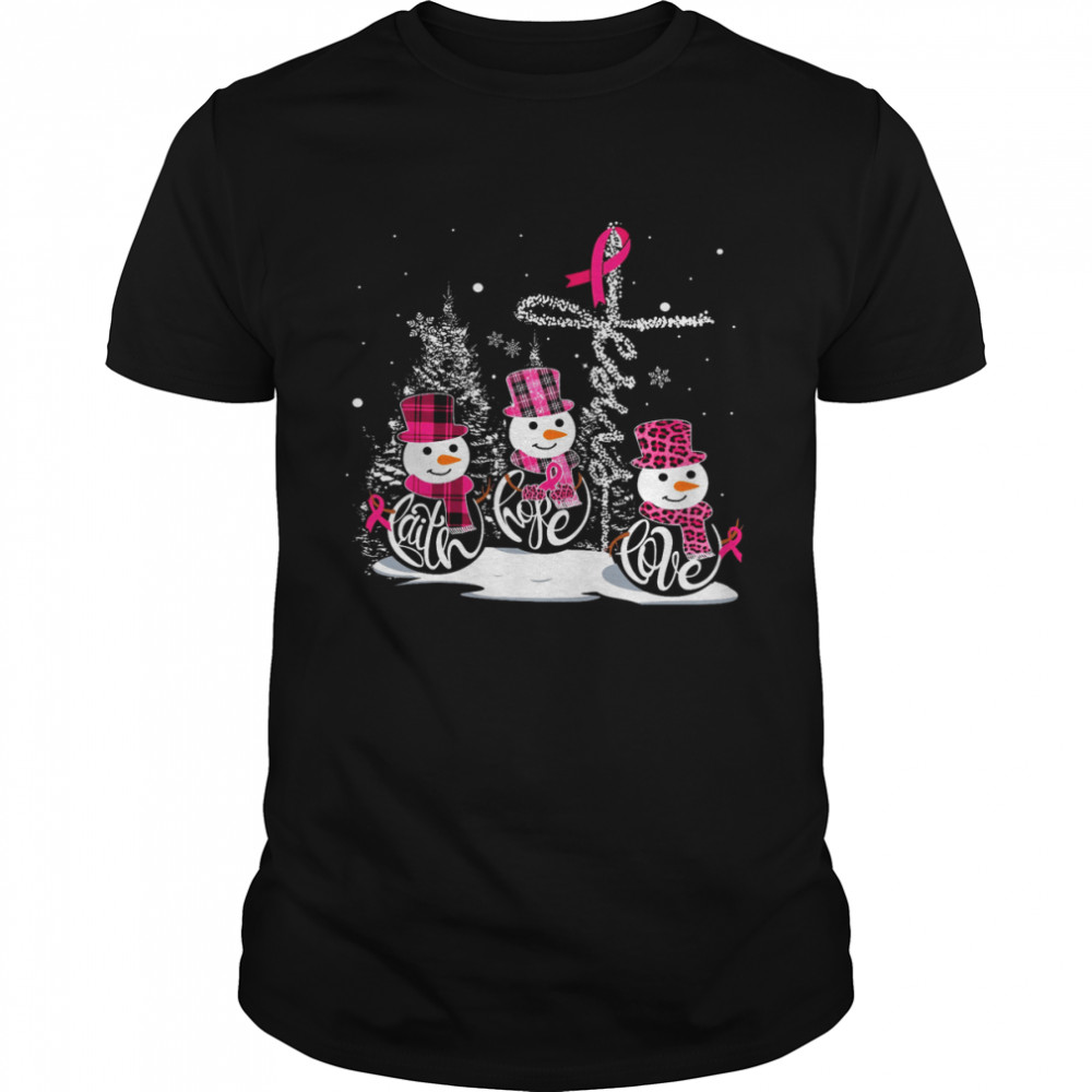 Snowman Faith Hope Love Shirt