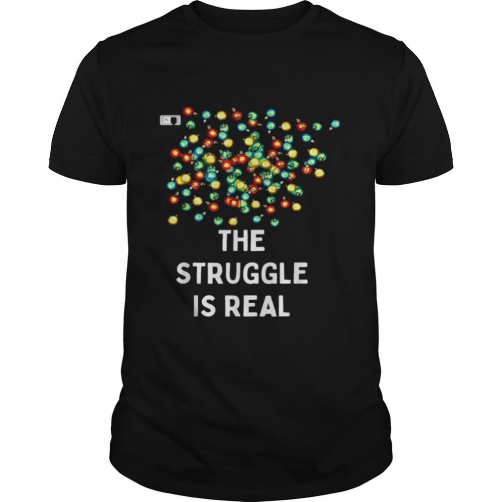 Tangled Christmas Lights The Struggle Is Real shirt