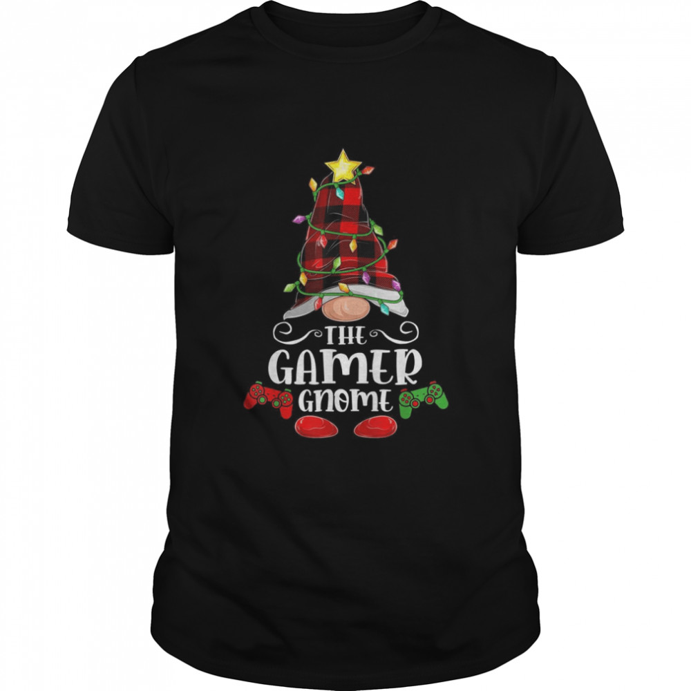 The Gamer Gnome Matching Family Group Christmas Pajama Shirt