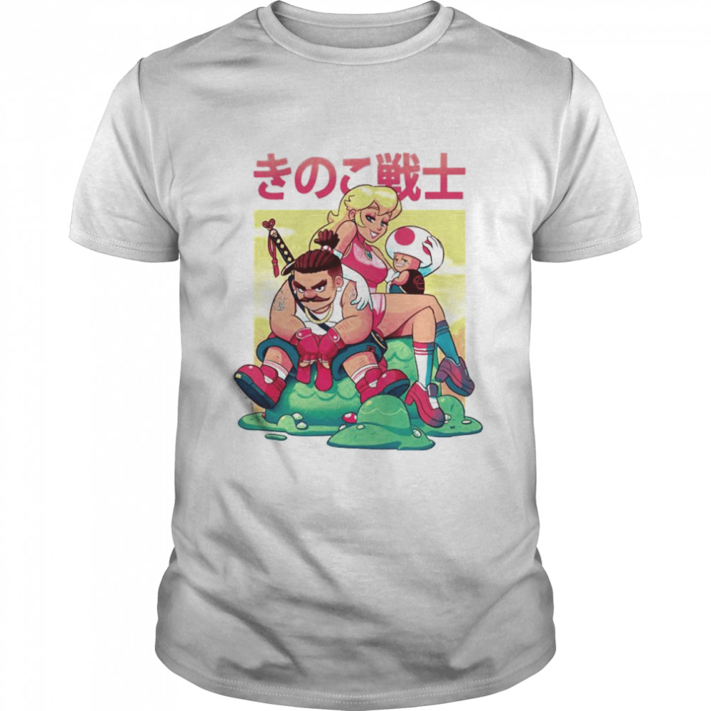 Super Mario Bros the mushroom warrior shirt