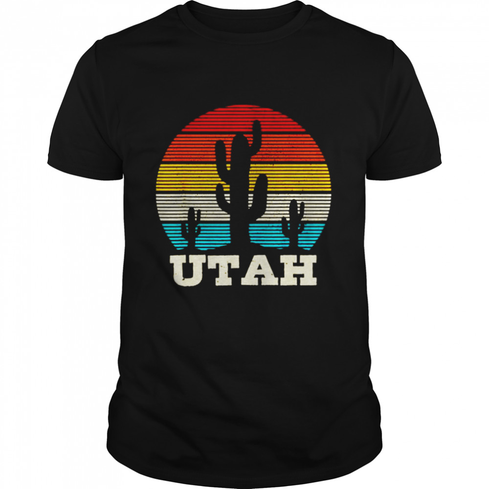 Utah Cactus Vintage Retro Desert Souvenir shirt