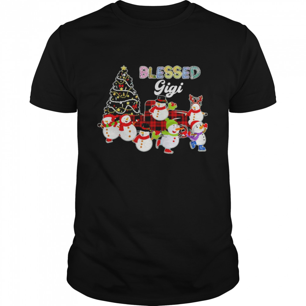 Christmas Snowman Blessed Gigi Christmas Sweater Shirt