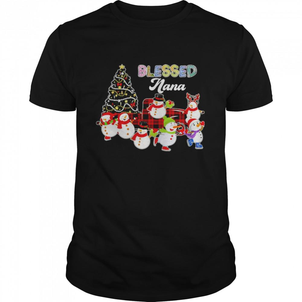 Christmas Snowman Blessed Nana Christmas Sweater Shirt