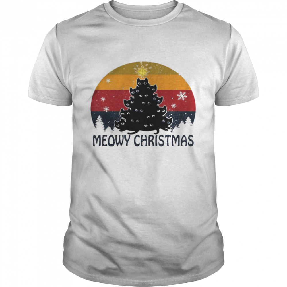 Meowy Christmas Vintage Shirt