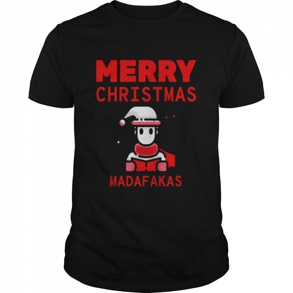 Merry Christmas Madafakas Carol Singer Vintage Xmas Sweater Shirt