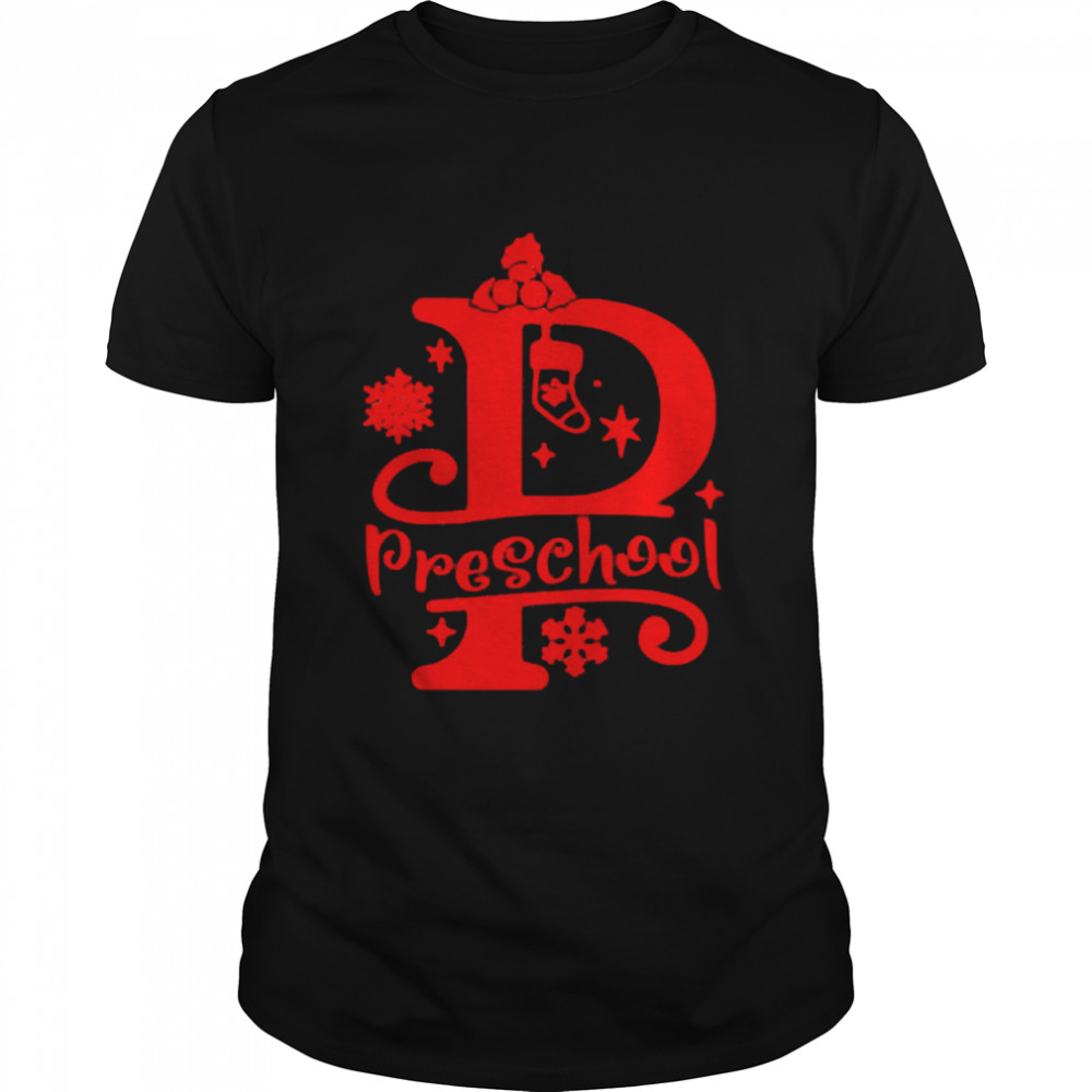 Preschool Teacher Alphabet Teacher Squad Christmas Sweater Shirt