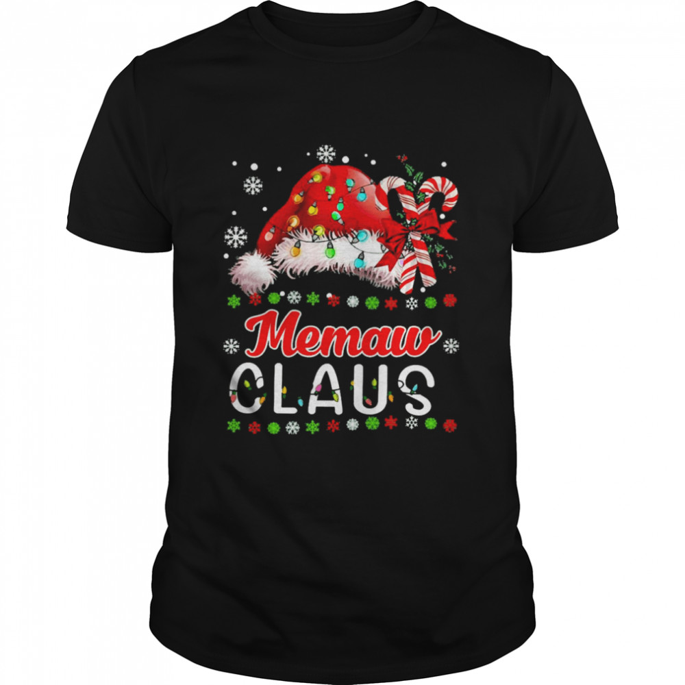 Santa Memaw Claus Grandma Christmas Sweater Shirt