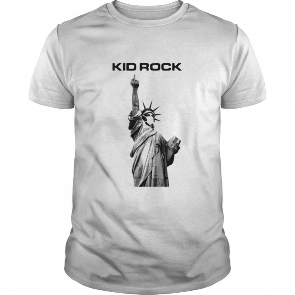 Statue of Liberty facemask flip off shirt