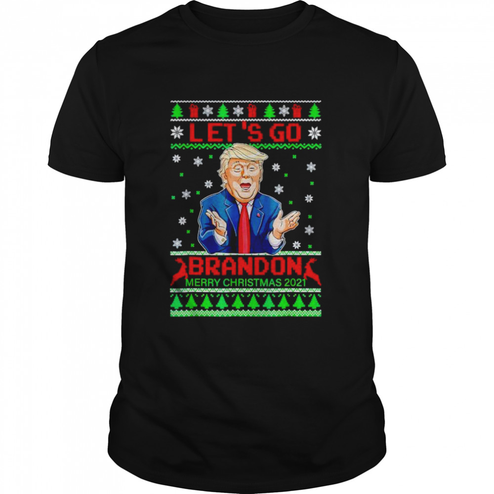 Trump let’s go Brandon merry Christmas 2021 Christmas shirt