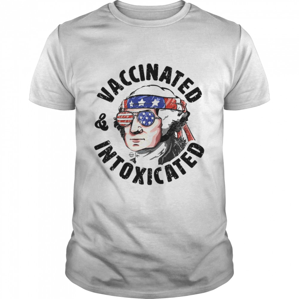 Vaccinated Intoxicated USA T-Shirt