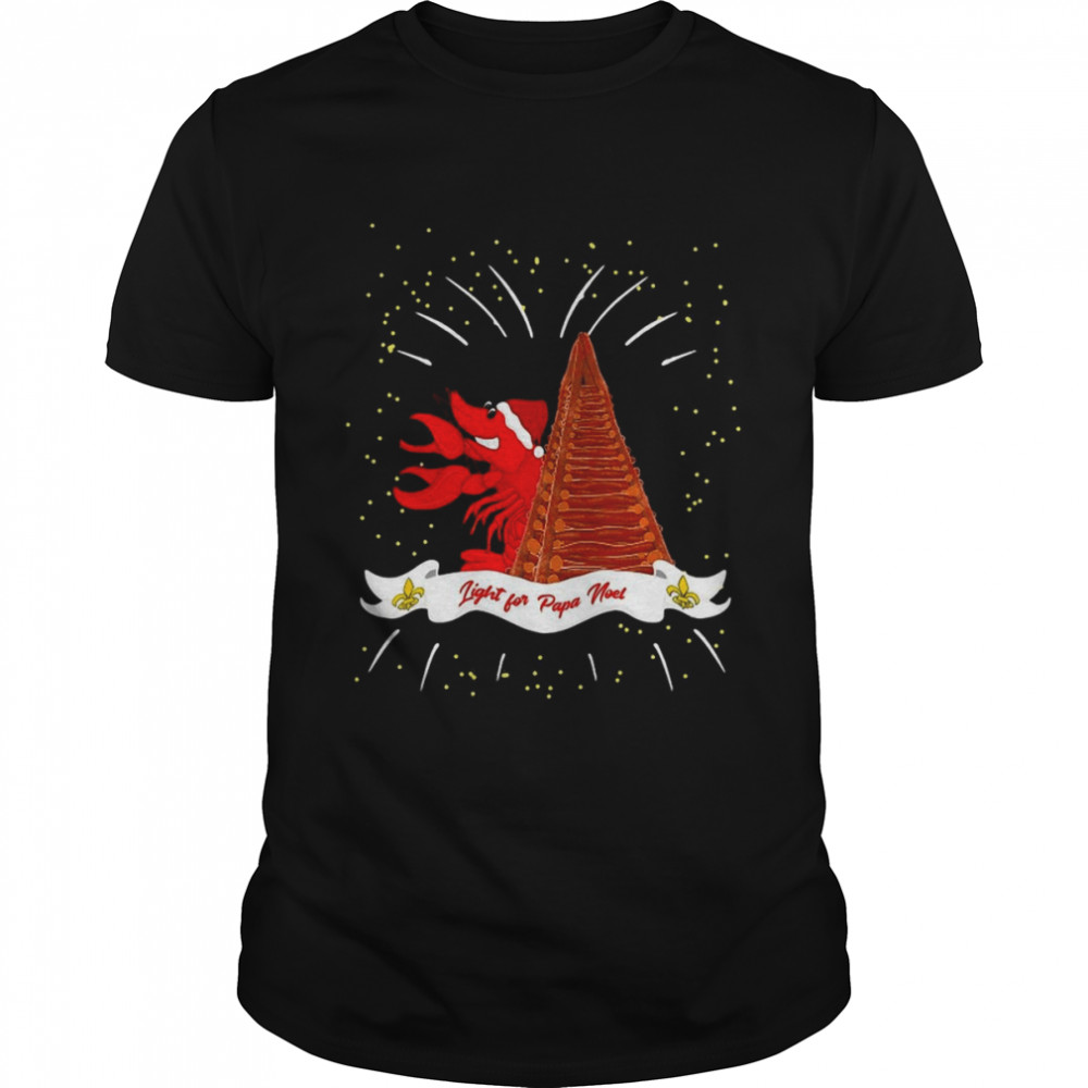 Cajun Lobster Christmas Bonfires On The Levee Sweater Shirt