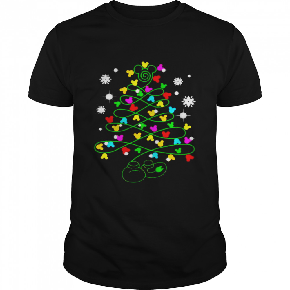 disney Mickey Mouse Head Christmas tree shirt