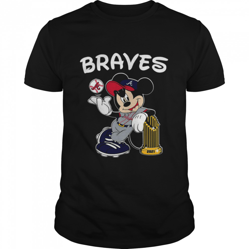 mickey Mouse Atlanta Braves 2021 World Series Champions Cup Shirt