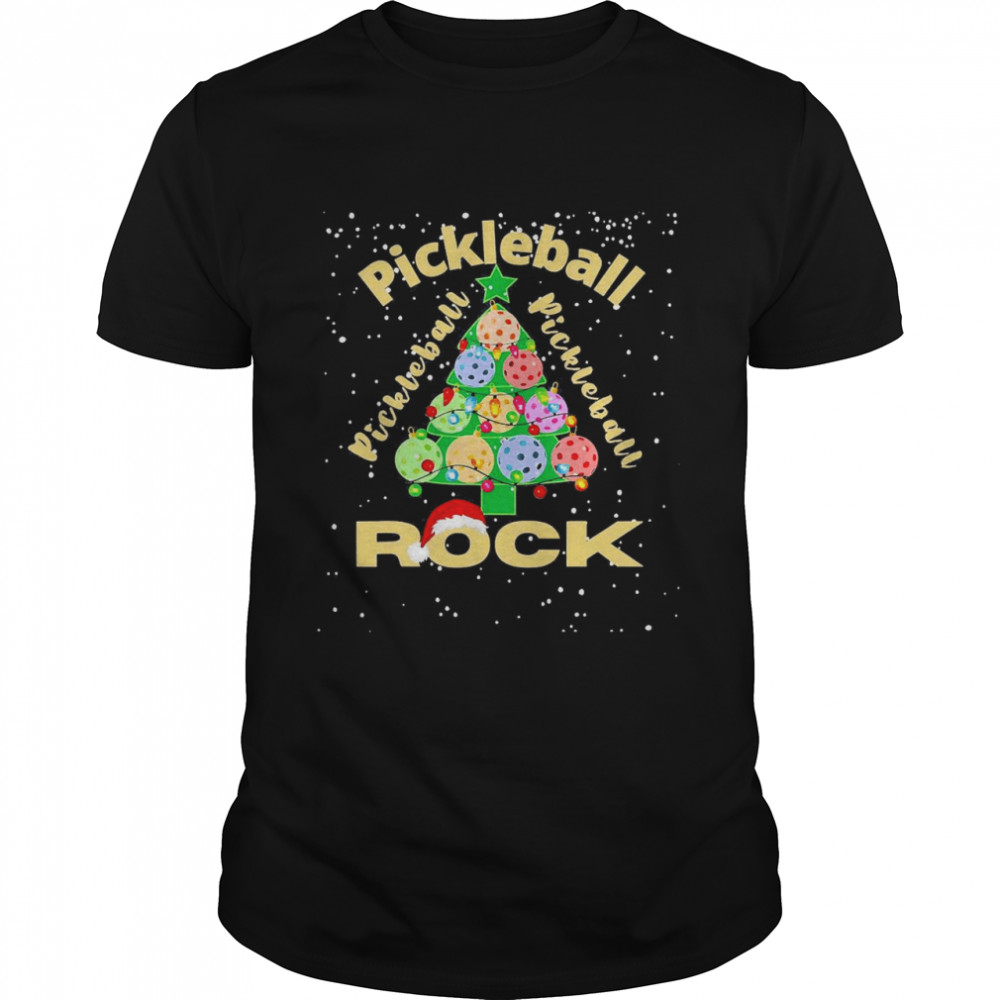 Pickleball Pickleball Pickleball Rock Christmas Sweater Shirt