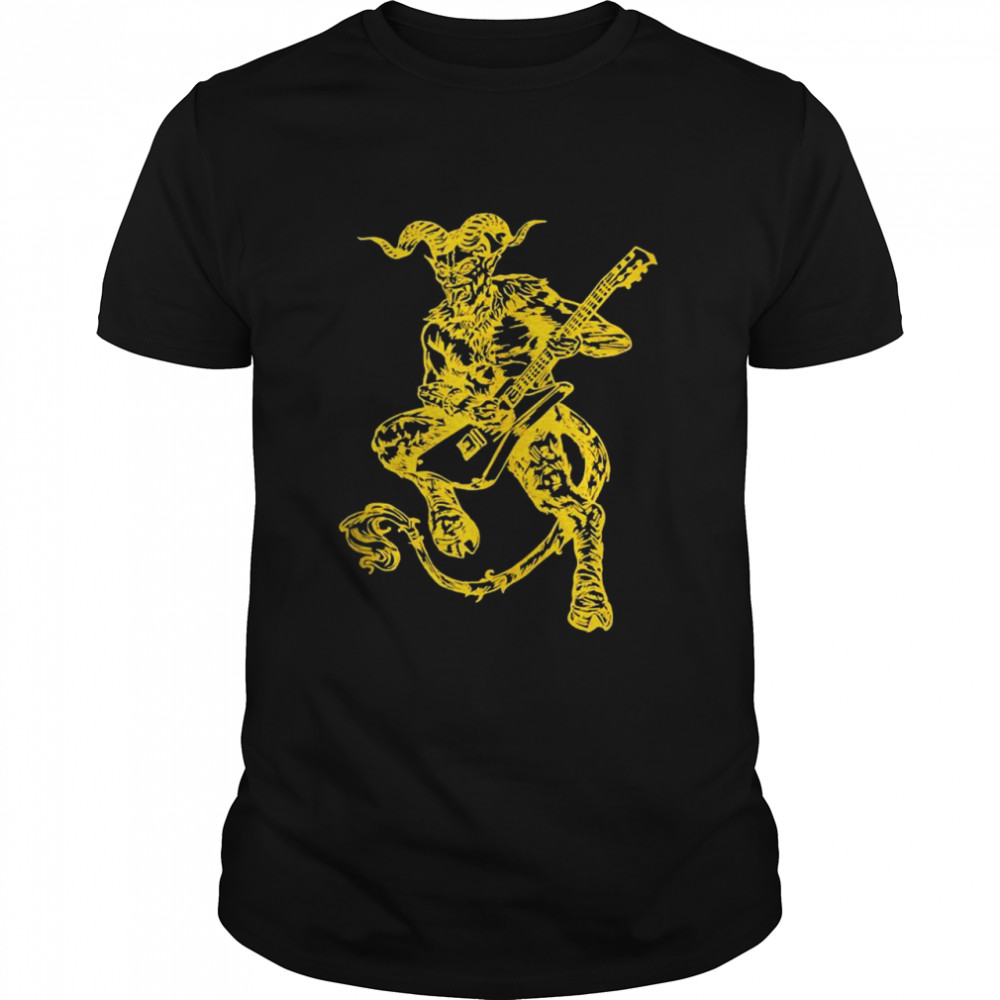 SEEMBO Devil Playing Guitar Musician Guitarist Music Band Shirt