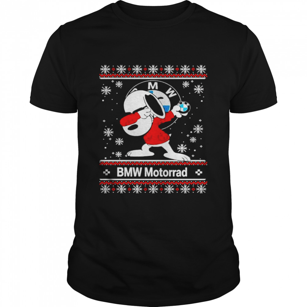 Snoopy dabbing BMW motorrad Christmas shirt