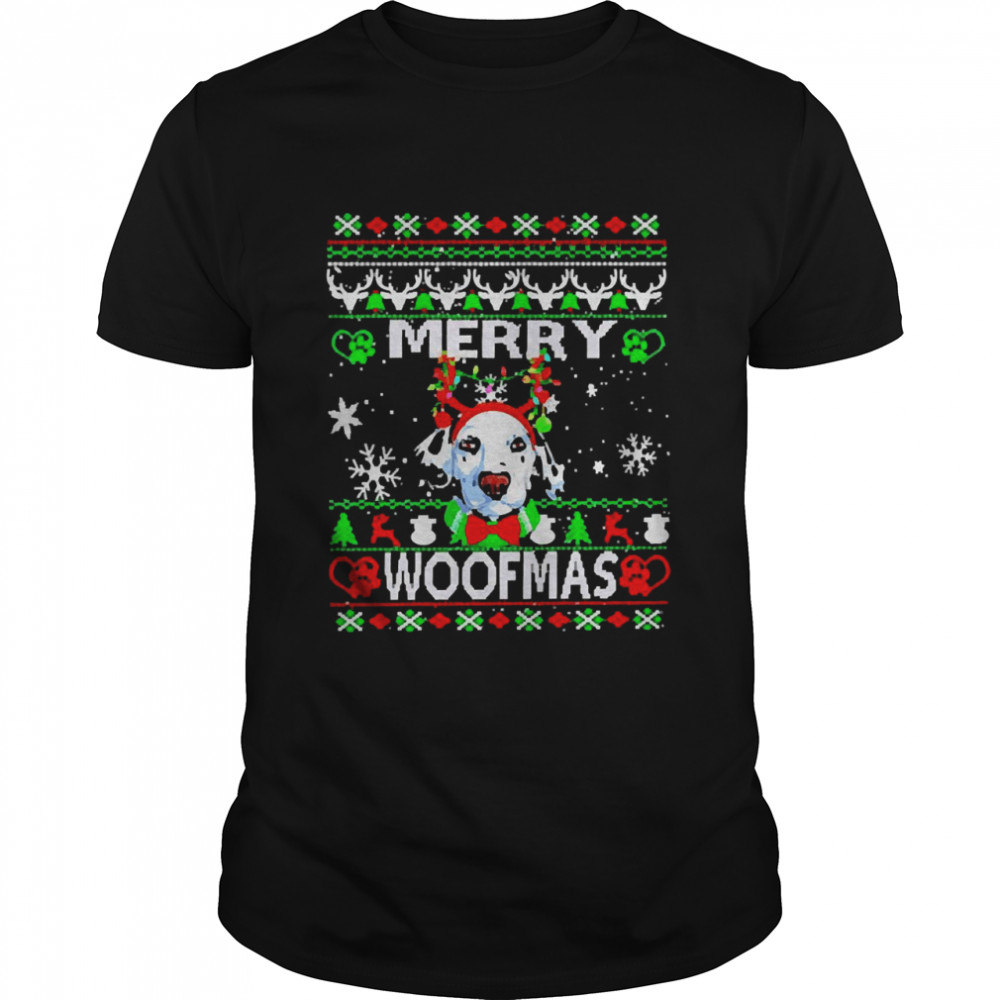 Woofmas Dalmatian Merry Christmas shirt