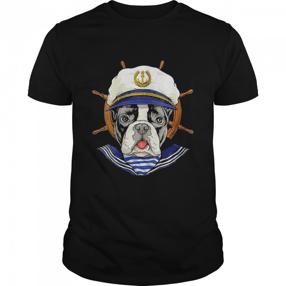 French Bulldog Sailor Boat Captain French Bulldog Dog Shirt