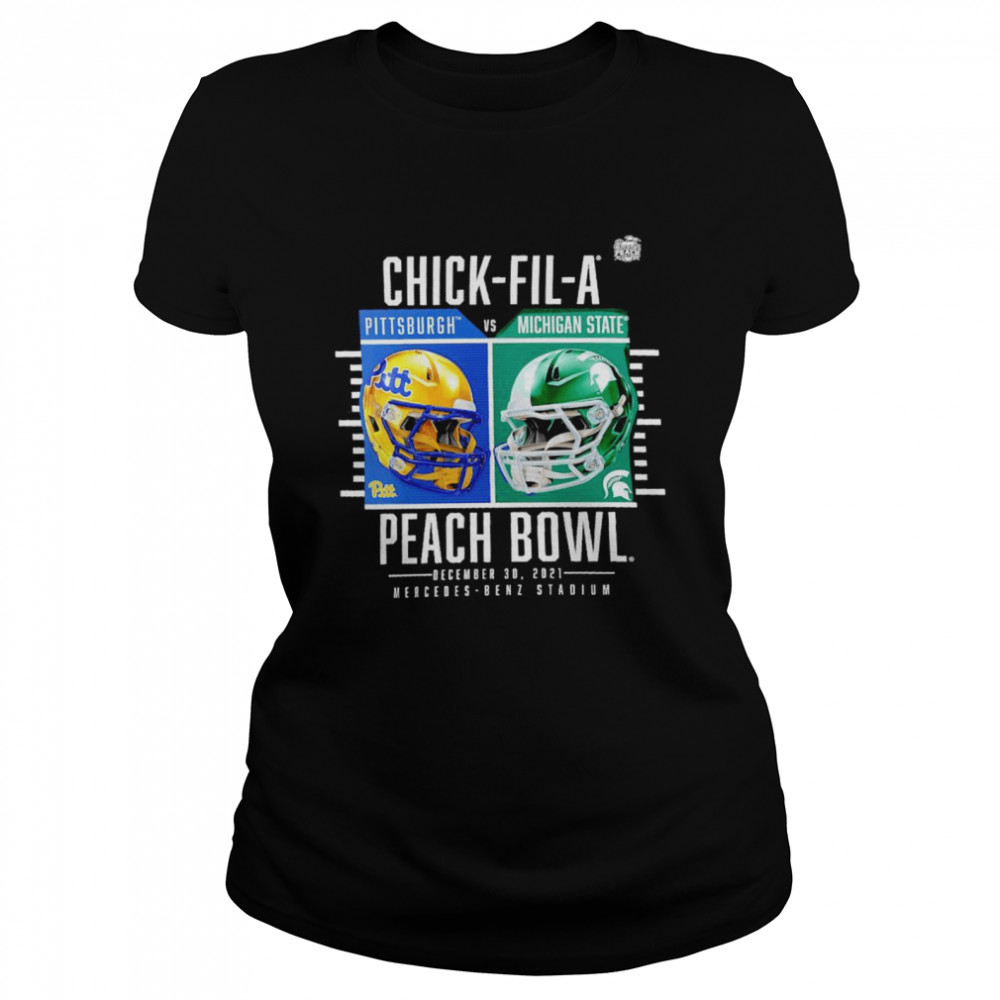 Pitt Panthers vs. Michigan State Spartans chick-fil-a peach bowl shirt Classic Women's T-shirt
