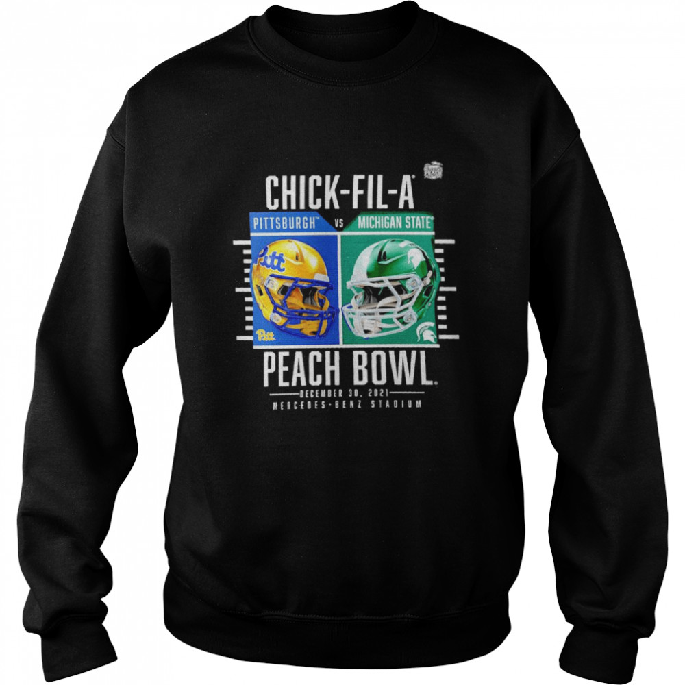 Pitt Panthers vs. Michigan State Spartans chick-fil-a peach bowl shirt Unisex Sweatshirt
