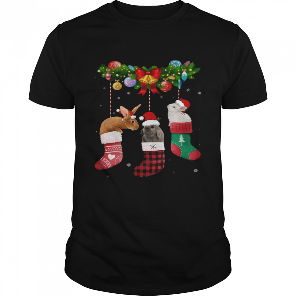 Bunnies stockings xmas shirt