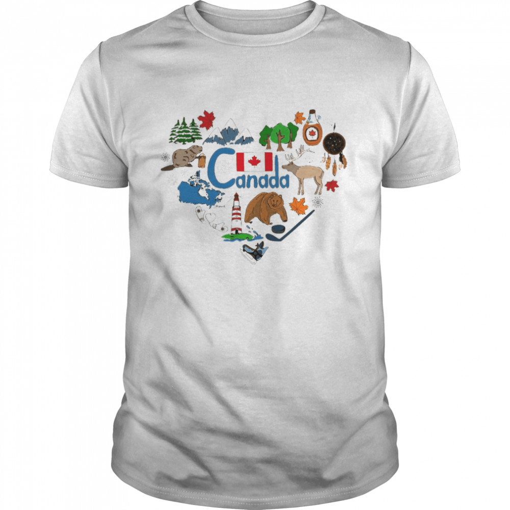 Canada Heart Christmas Sweater Shirt