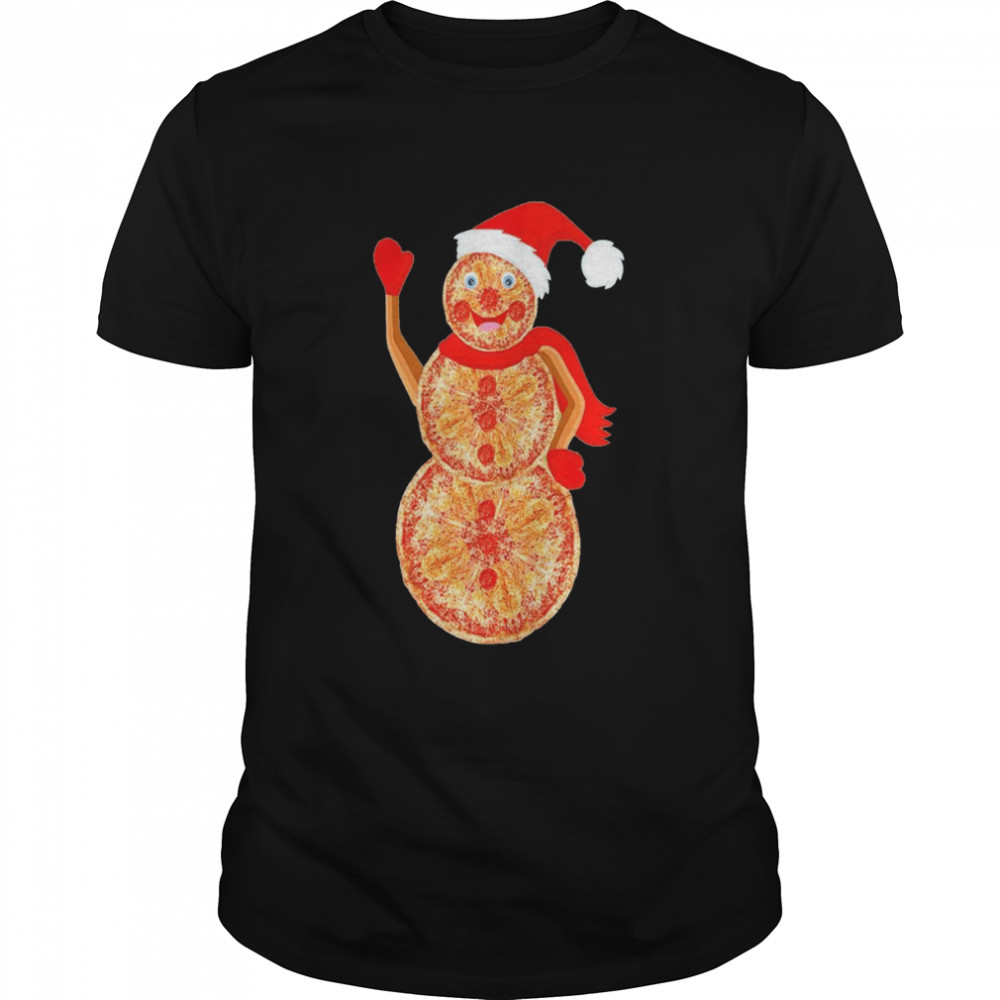 Christmas Pizza Snowman shirt